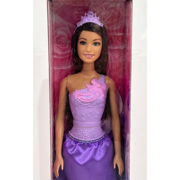 Barbie Princess Doll “You Can Be Anything” Purple Dress With Tiara New Nib DMM06 - Picture 2 of 4
